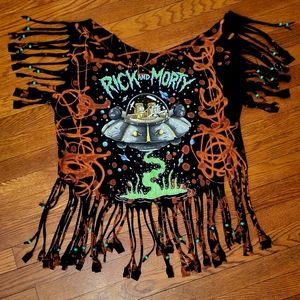 Rick and Morty Festival Fringe Shirt